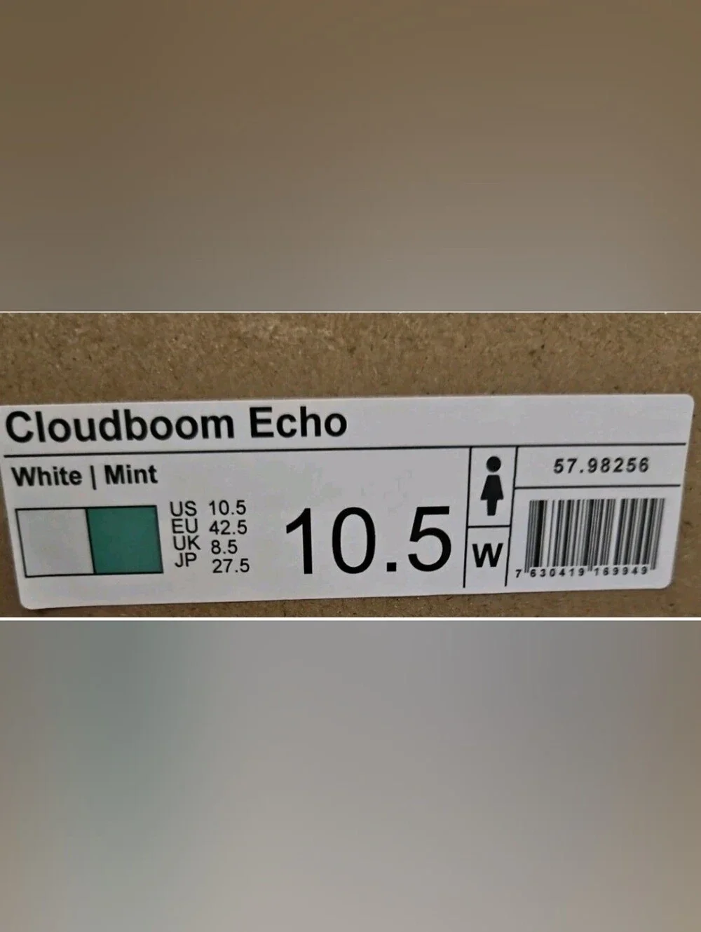 On Cloudboom Echo White Mint Running Shoes Womens 10.5 Carbon Plate NWOT - Picture 6 of 13